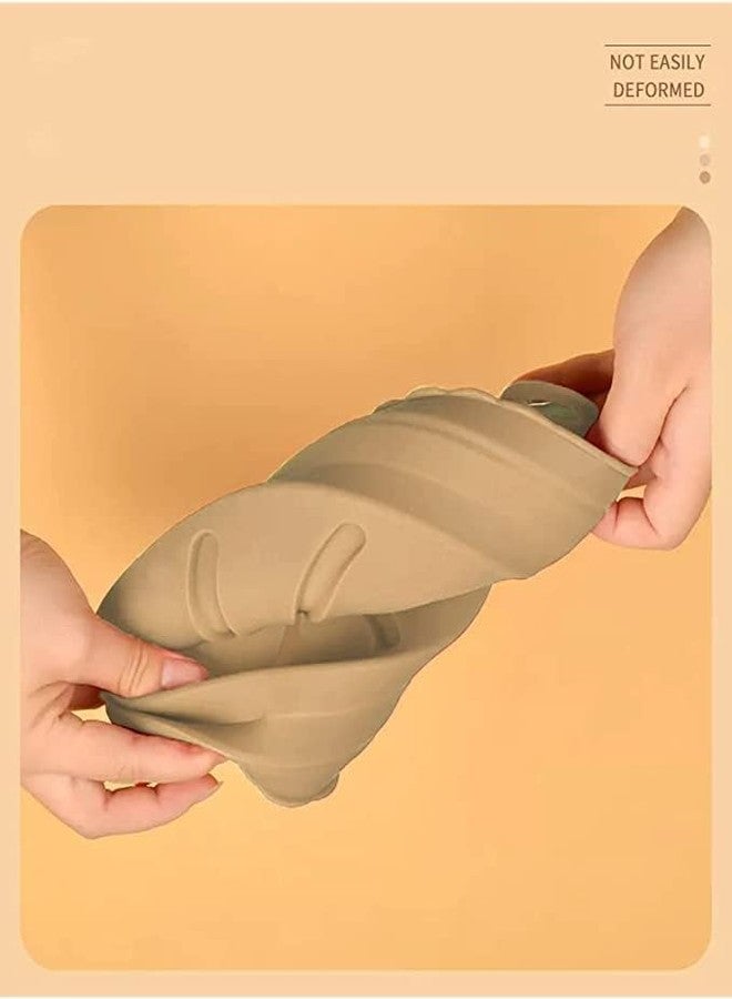 MY DEVELOPMENT Air Fryer Silicone Liner | Heat-Resistant Food-Safe Non-Stick Accessory for Air Fryer Basket | Reusable Silicone Insert - Set of 1, Brown - Image 4